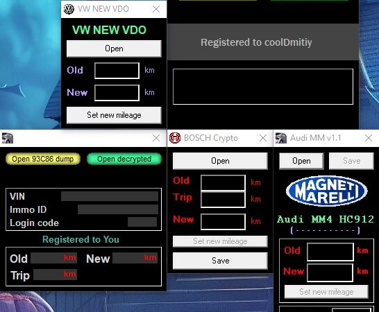 Audi VW set of crypto calculators