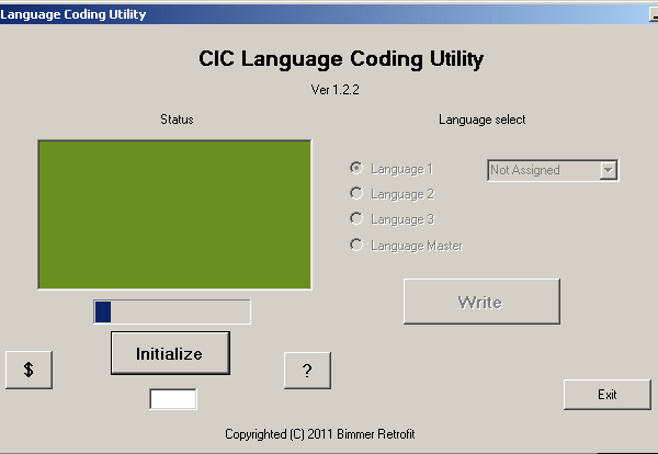 BMW CIC language coding utility v1.2.2