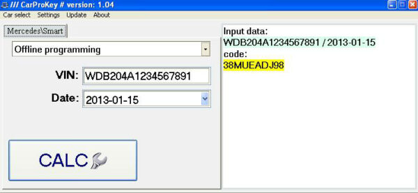 CarProKey Das&Xentry&Smart&Nissan Infinity keygen
