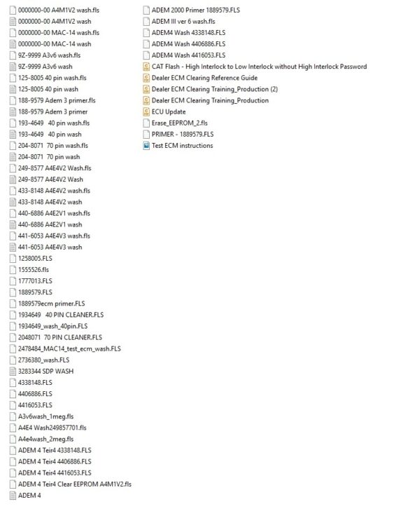 Caterpillar Wash Files Colletion 2023