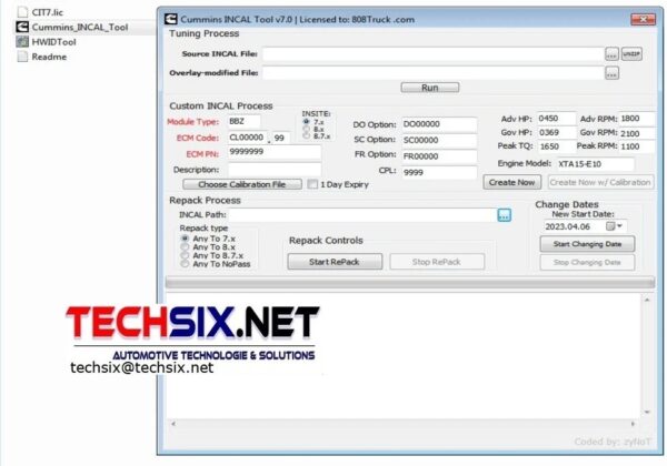 Cummins Incal Tool v7 2023 UNLIMITED