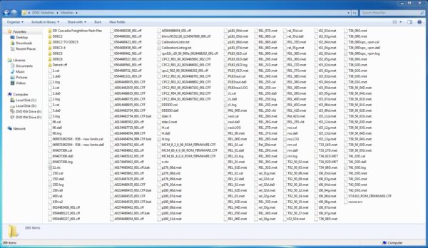 Detroit Diesel Metafiles Calibrations