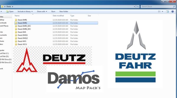 Deutz - Deutz Fahr DAMOS files collection - Map Packs