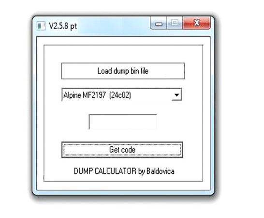 CarRadio DUMP decode tool by Baldovica v2.5.8