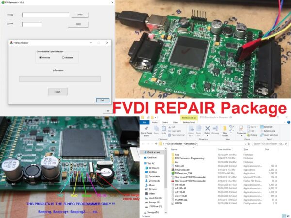 FVDI all version REPAIR package (hex-bin, fw, db, software and instructions)