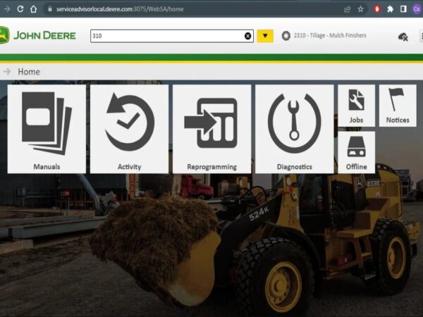 John Deere Service Advisor 5.3.210 Construction & Foresty Equipment 12.2022 + keygen