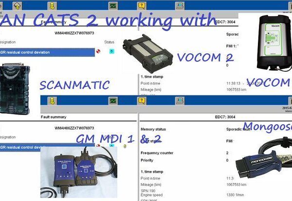 MAN Cats II working with Mongoose GM MDI VOCOM 1 & 2 Scanmatic