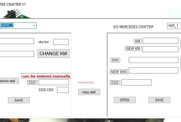 MB Software SSID Sprinter Crafter EZS DASH sync tool