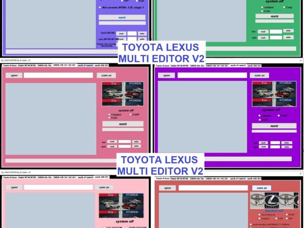 Multi DTC Editor Hyundai Kia Toyota Lexus