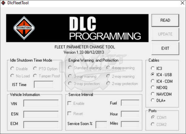 Navistar fleet tool