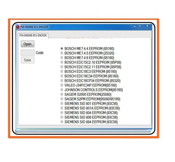 PSA Engine ECU encoder