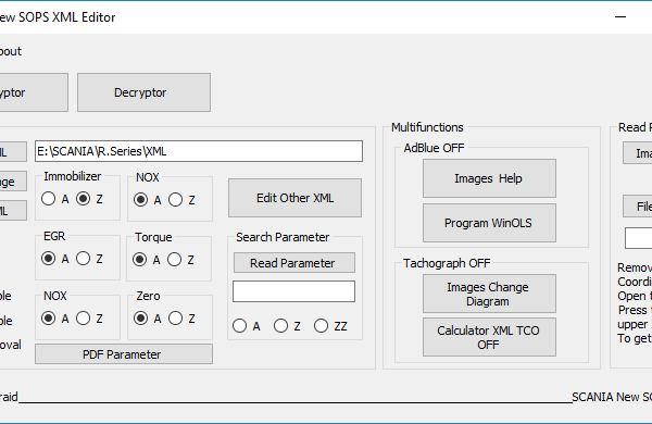 SCANIA New SOPS Developer XML Editor
