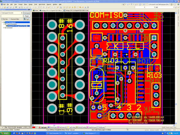 Siemens VW-Audi AVR AirBag Resseter PCB + Schematic + 1 x Hex