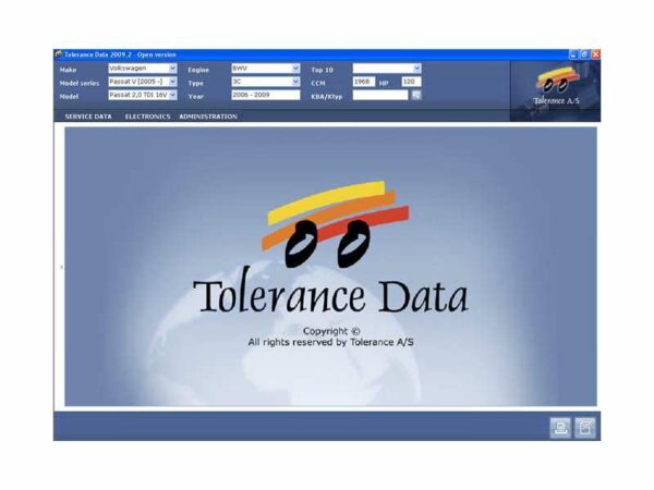 Tolerance Data 022009
