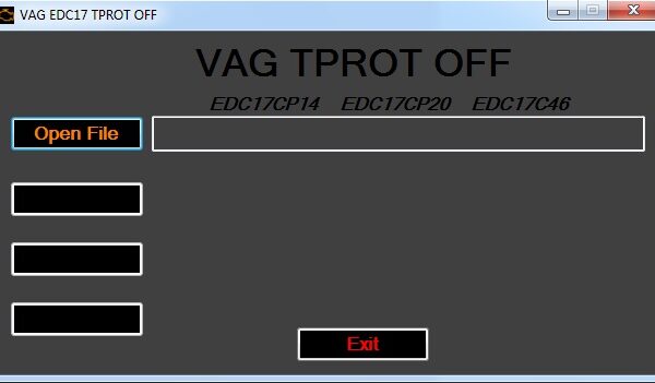 VAG EDC17 Tprot Off tool