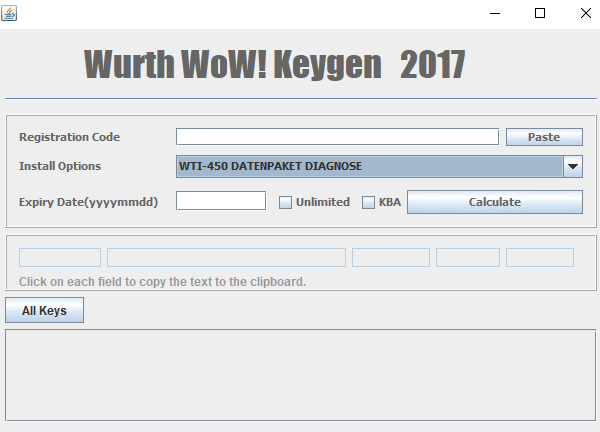 Wurth WOW keygen 2017 standalone